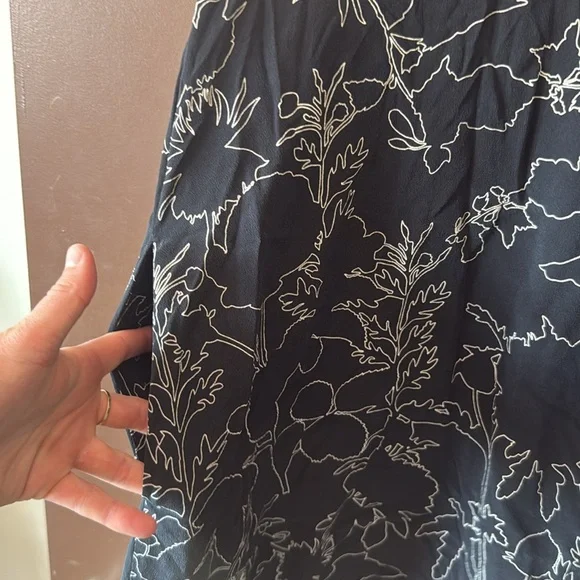 Black Floral lightweight Slip dress - Picture 4 of 4